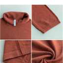 VIISHOW Women's Turtleneck Sweater Long Sleeve Cozy Warm Sweater Casual Lightweight Soft Pullover Jumper Tops (Orange, S)