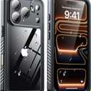 ANTSHARE for iPhone 17 Pro Case, IP68 Waterproof Shockproof Case, [Built-in Screen Protector] - 12 FT Military Dropproof - Full Body Heavy Duty Rugged Phone Cover 6.3 inches - Black/Clear