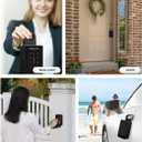 Populife Smart Fingerprint Lock Box for Keys with Code, Wireless Remote Access Key Lock Box for Outside, Digital Key Lockbox for Realtor Airbnb, Work Offline