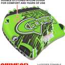 Airhead G-Force Towable Tube for Boating, 1-4 Rider Inflatable Boat Tube for Water Tubing, Heavy Duty Full Nylon Cover, Stabilizer Fins with Neoprene Knuckle Guards, Speed Safety Valve, 4 Person