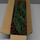 12Pcs/84Pcs Christmas Artificial Pine Branches with Red Berry Stems, 18 Faux Evergreen Christmas Tree Picks, Cedar Cypress Leaves Stems for Xmas Decorations Indoor DIY Craft Garland Home Decor