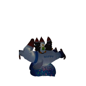 6FT Rotating Polar Bear Decoration