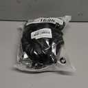 SlowTon No Pull Dog Harness - Heavy Duty Dog Harness and Leash Set for Medium Large Dogs, Reflective Tactical Harness with Soft Padded and Front Clip for Easy Walk and Training (Black S)