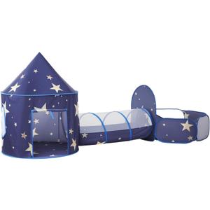 3PC Kids Play Tent with Tunnel and Ball Pit, Pop up Play Tents for Toddlers, Space World Playhouse for Indoor & Outdoor Use, Starry Sky Tent with Carry Bag, Ideal Gifts for Boys & Girls