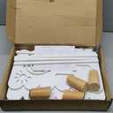 Wood Kids Bookshelf, Montessori Bookshelf, With 2 Adjustable Dividers, Suitable Kids Rooms, Nursery & Classroom, Kids Bookshelf And Toy Storage, Toddler Book Rack, Nursery Book Shelves, Kids Bookcase (White(stationary))