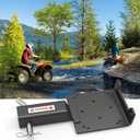 Universal 2" Receiver Trailer Hitch Winch Mount Plate ,Winch Mounting Bracket, Winch Mounting Plate (Black)