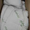 Ultra Soft Full Size Mattress Topper - Viscose Made from Bamboo Pillow Top Mattress Pad for Back Pain Relief - Naturally Cooling for Hot Sleepers, Green