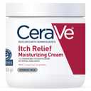 CeraVe Moisturizing Cream for Itch Relief, Anti Itch Cream with Pramoxine Hydrochloride, Relieves Itchy with Minor Skin Irritations, Sunburn Relief, Bug Bites, Fragrance Free, 16 Ounces (16 Fl Oz (Pack of 1))