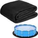 18FT Heavy Duty Ground Pool Pads for Above Ground Pool Liner, Pool Ground Mats for Pool Bottom, Above Ground Pool Blanket- Under Pool Padding - Replacement GroundPool Liner Pad Cloth Protector