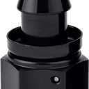 EVIL ENERGY 8AN Straight Push Lock Hose Fitting End Black