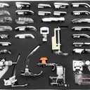 32 PCS Domestic Sewing Machine Presser Feet Set for Singer, Brother, Janome and Kenmore,Babylock, Low Shank Sewing Machines