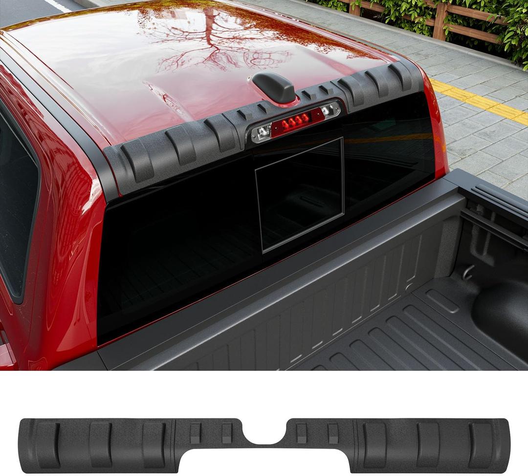 powoq Rear Roof Protector Compatible with 2019-2025 Dodge RAM 1500 Truck Cab Roof Protector Replacement for 2019 2020 2021 2022 2023 2024 2025 Dodge RAM 1500 Accessories