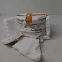 12 PCS White Dinner Plates, 8 Inch Round Dinner Plates Set, Ceramic Dessert/Salad Plate, Porcelain Appetizer Plate, Microwave & Dishwasher Safe