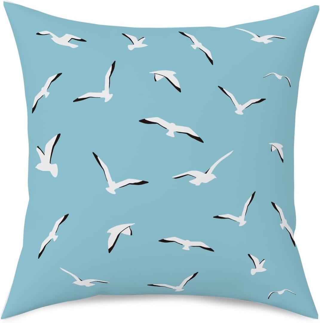 Aesthetic Seagull Gifts Music Lover Gifts Song Lyrics Pillow Covers Music Merchandise Pillow Cases for Living Room Car Couch Sofa Music Album Version Pillow Protectors Birthday Christmas