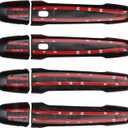 Car Door Handle Cover Compatible for Chevy Equinox 2018-2024 Accessories for 2016-2024 Malibu 2019-2024 Blazer Door Handle Protector Trim Golssy Black (with 2 Auto Locks Holes)