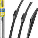 5 PLUS Silicone Windshield Wiper Blades Replacement for 2022-2014 JEEP Cherokee Wiper Blades(Set of 3),Automotive Replacement Windshield Wiper Blades With silicone Water Repellency-26"/18"/14"