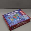 QUOKKA World Map Puzzles for Kids Ages 4-6 - 70 Pcs Floor Puzzles for Kids Ages 4-8 Preschool Activities - Includes 50 Cards with 400+ World Facts - Continent-Shaped Jigsaw Puzzle Gift for Girls Boys
