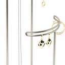 Umbra 299471-491 Tesora 3-Tier Jewelry Stand, Earring Holder, Accessory Organizer and Display, White/Nickel