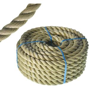 3/4 in x 50 Ft 3 Stranded Polyester Rope Tensile Strength Pulling Rope for Planting Trees Camping Swings Tug of War