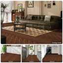 Elffloor Peel and Stick Floor Tile, Waterproof Vinyl Flooring Easy to Install, Self Adhesive Wood Grain Look Flooring 20 Pcs for Bedroom, Kitchen, Bathroom (35.4 in  5.9 in 20pcs, Red)