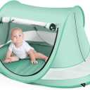 Baby Beach Tent, Large Pop Up Beach Tent Sun Shade for Beach, Portable Baby Travel Tent with Mosquito Net, Indoor Baby Play Tent, UPF 50+ UV Protection Sun Shelters for Infants