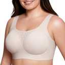 Womens Plus Size Supportive Bras Full Coverage Wireless Minimizer Wider Strap Back Smoothing Comfort Shaper Bra