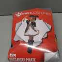 fun shack Pirate Costume Women's Deluxe Buccaneer Outfit with Corset Jacket, Dress, Hat (XX-Large, Black)