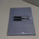 Waterproof Round Tablecloth for Round Dining Table, Decorative Rustic Soft Wipeable Table Cloths Cover Indoor Outdoor Use for Holiday,Wedding, Kitchen (70 Inch,Round (4-6 Seats),Denim Blue)