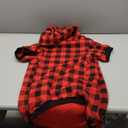 Plaid Dog Hoodie Sweatshirt Sweater for Extra Large Dogs Cat Puppy Clothes Coat Warm and Soft(XXL)