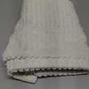 Pack of 2 Corduroy Decorative Throw Pillow Covers 24x24 InchSoft Striped Pillow Covers Modern Farmhouse Home Decor for Sofa Living Room Couch BedCream White