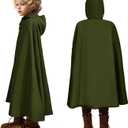 G.C Kids Renaissance Shirt Cloak Costume Belt Boys Medieval Costume Accessories Outfit Knight Hooded Cape Halloween Cosplay, 150