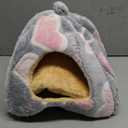 Guinea Pig Bed, Guinea Pig Warm Hideout House Accessories Cozy Bed for Small Animals Hamsters Chinchillas Dwarf Bunnies Hedgehogs. L, Greyheart