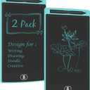 [2 Pack] 8.5 Inches LCD Writing Tablet with 2 Magnets, TIQUS Magnetic Electronic Ewriter (Single Color Light Blue)