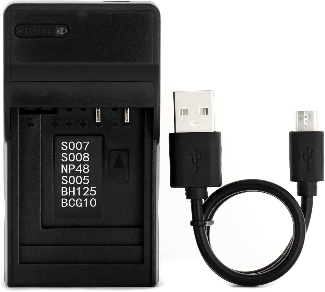 Norifon NP-70 USB Charger for Fujifilm FinePix F20, FinePix F20 Zoom, FinePix F40fd, F45fd, F47fd Camera and More