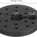 PRETYZOOM Weighted Floor Lamp Base 7.5 Inch Square Replacement Lamp Base Weight Block for Diy Desk Lighting Projects Home Office Use