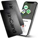 Wallet Tracker Card for Both Googles Find Hub and Apple Find My, 5 Years Battery Life Ultra-Thin Android Tracker Card, IP68 Waterproof Wallet Finder for Passport, Purse,Gags,2 Packs