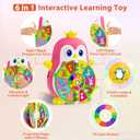 Toys for 1 Year Old Girl, Musical Penguin Learning Toy for Toddlers 1-3, Interactive Educational Toy with Lights & Sounds, First Birthday Gifts for 1 2 Year Old Girls Boys, Baby Toys 12-18 Months