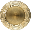 13 Inch Round Charger Plates, Set of 6, Dinner Chargers Bulk Wedding (Gold)