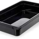 Carlisle FoodService Products 10201B03 StorPlus Full Size Food Pan, Polycarbonate, 4" Deep, Black