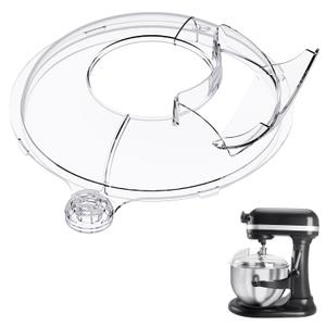 Pouring Shield for KitchenAid 6-7Qt Bowl Lift Stand Mixer (for Stainless Steel Bowls Only), Splash Guard Mixers Bowl Cover for Kitchen aid 6-7Qt Accessories and Attachments (Clear)