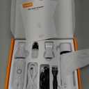 oneisall Dog Nail Grinder and Paw Trimmer Kit 3 in 1 Quiet Rechargeable Electric Pet Nail Grinder with 2 LED Lights and Cordless Dog Grooming Safe Clippers