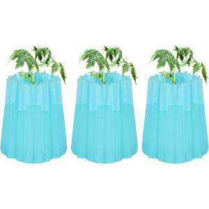 Geetery 3 Pcs Gardener Insulating Plant Protector Early Season Plant Protector Wall of Water Tomato Gardening for Antifrost Cold Weather
