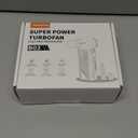 Compressed Air Duster, 300000RPM Powerful Electric Air Duster Rechargeable with LED Light and Brushless Motor, 4-Gear Cordless Mini Air Blower for Keyboard, Computers, Car, Outdoors (Black)