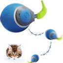 Trumoon Interactive Cat Ball Toys for Indoor Cat, Automatic Pet Toys Ball to Keep Them Busy (Blue)