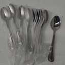 New Star Foodservice 58123 Slimline Pattern, 18/0 Stainless Steel, Dinner/Dessert Spoon, 7.25-Inch, Set of 12