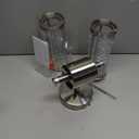 Brushed Nickel Wall Sconce with Glass Rods - Modern Industrial Vanity Light Fixture, E12 Candelabra Base for Bathroom, Bedroom & Hallway (Bulbs Not Included) (20inch)