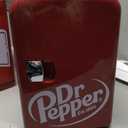 CURTIS MIS135DRP DR. Pepper Mini Portable Compact Personal Fridge Cooler, 4 Liter Capacity, 6 Cans, Makeup, Skincare, Freon-Free & Eco Friendly, Maroon