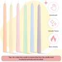 Conelist 6 Pcs Pastel Taper Candles 10 Inch Unscented Smokeless Pastel Candle Sticks Candy Color Handmade Candlesticks for Wedding Birthday Home Dining Table Decor