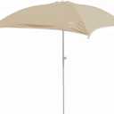 Taylor Made Anchorshade III Boat Shade, Sand, 6' x 6', Adjustable Aluminum Pole to 8 Feet, UV-Treated Fade-Resistant Nylon, Market-Style Top, Carrying Case, Fits Most Boats and Benches – 22048
