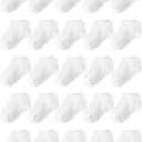 Glooarm 25 Pairs Toddler Socks, Kids Low Cut Ankle Half Cushion Athletic Socks for Boys Girls 1-14 Years (White)